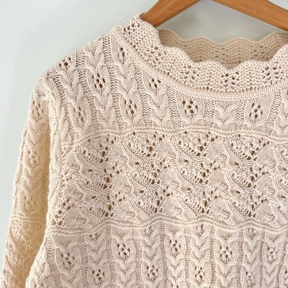 Vintage Wool Blend Knit Sweater - Picture 3 of 6